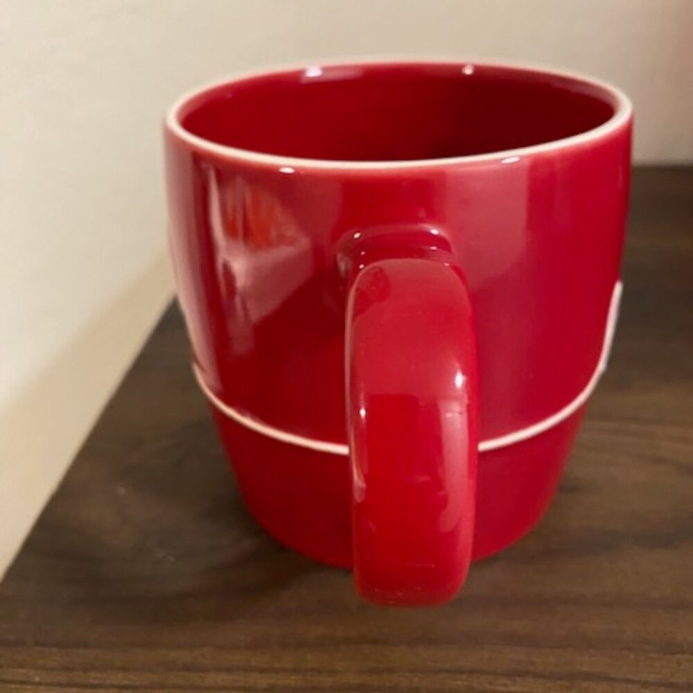 Starbucks 2010 Limited Edition Love/Hearts Red Ceramic Mug - Picture 4 of 7